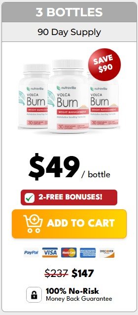 VolcaBurn 3 bottles sale offer